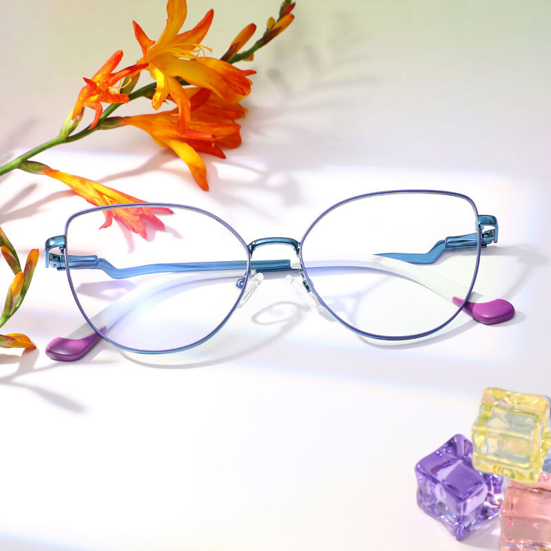 Maltz Cat Eye Purple Glasses