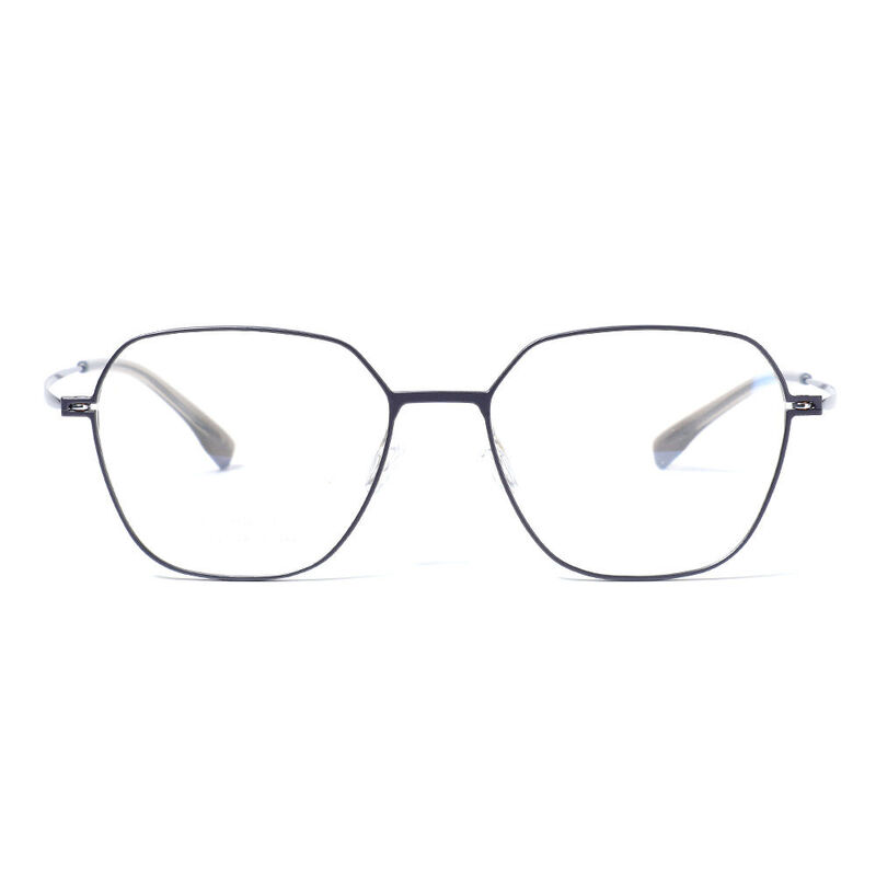 Charles Geometric Gray Glasses