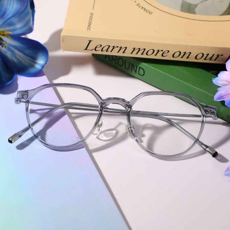 Lunettes de Vue Anderso Runde Gris