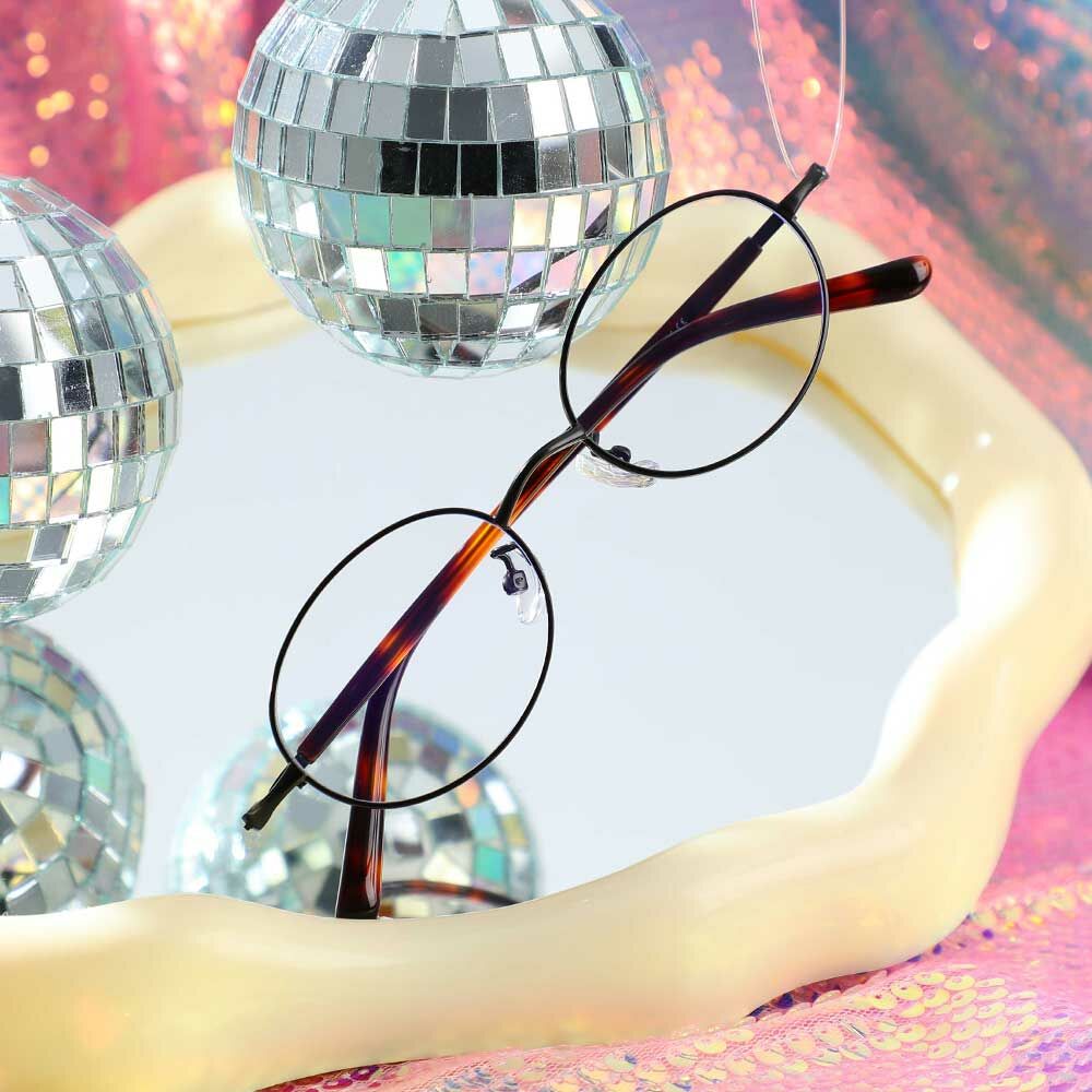 Ophelia Ovale Schwarze Brille