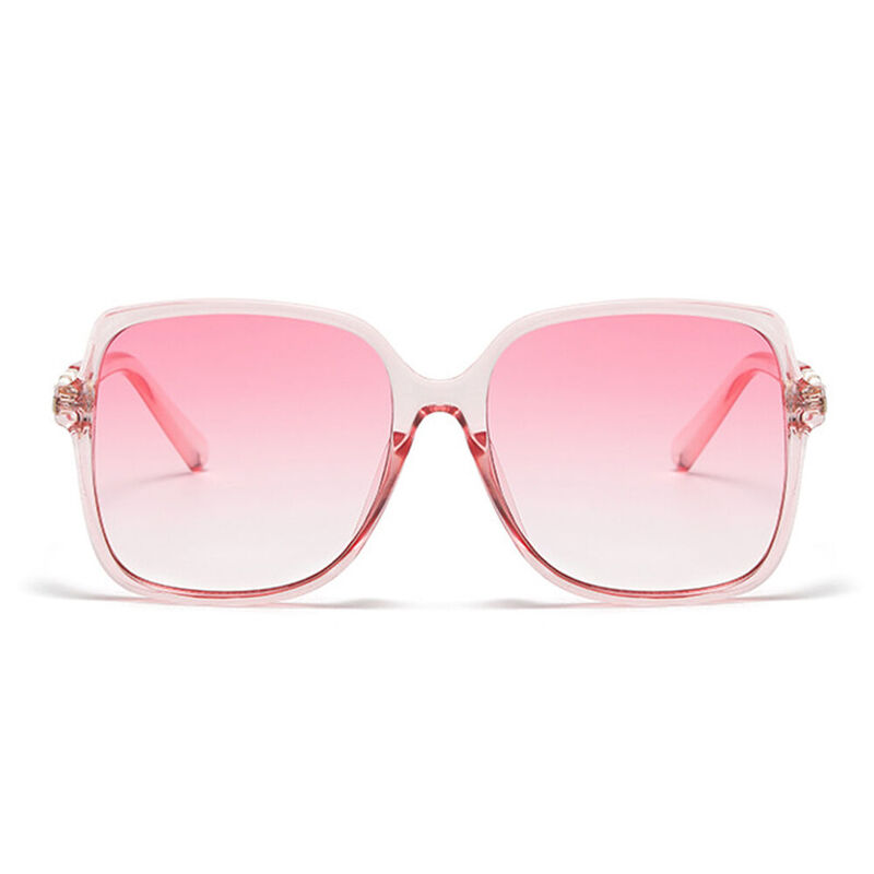 Tessa Square Pink Sunglasses