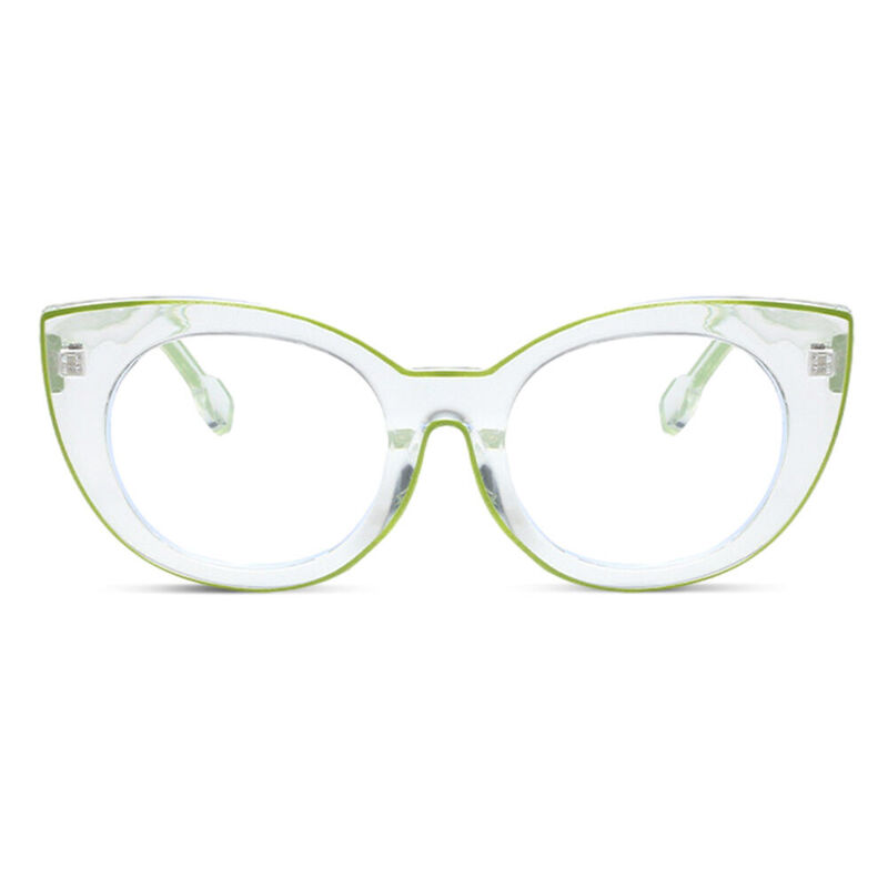 Gloria Cat Eye Green Glasses