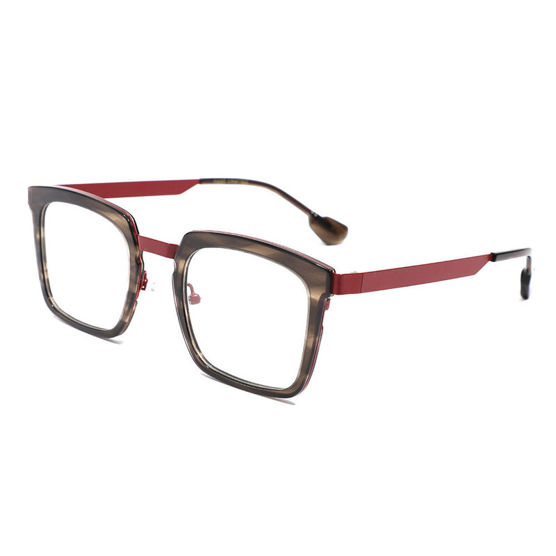 Hyme Square Brown Glasses