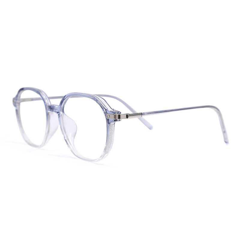 Moora Geometric Blue Glasses
