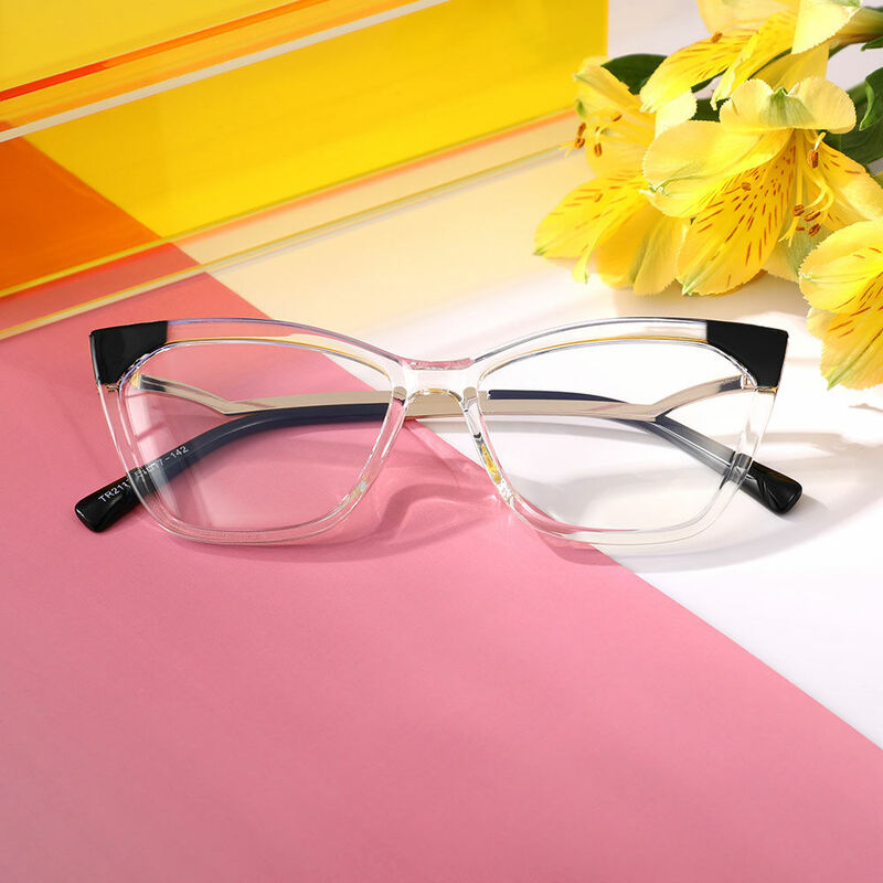 Ames Cat Eye Clear Glasses