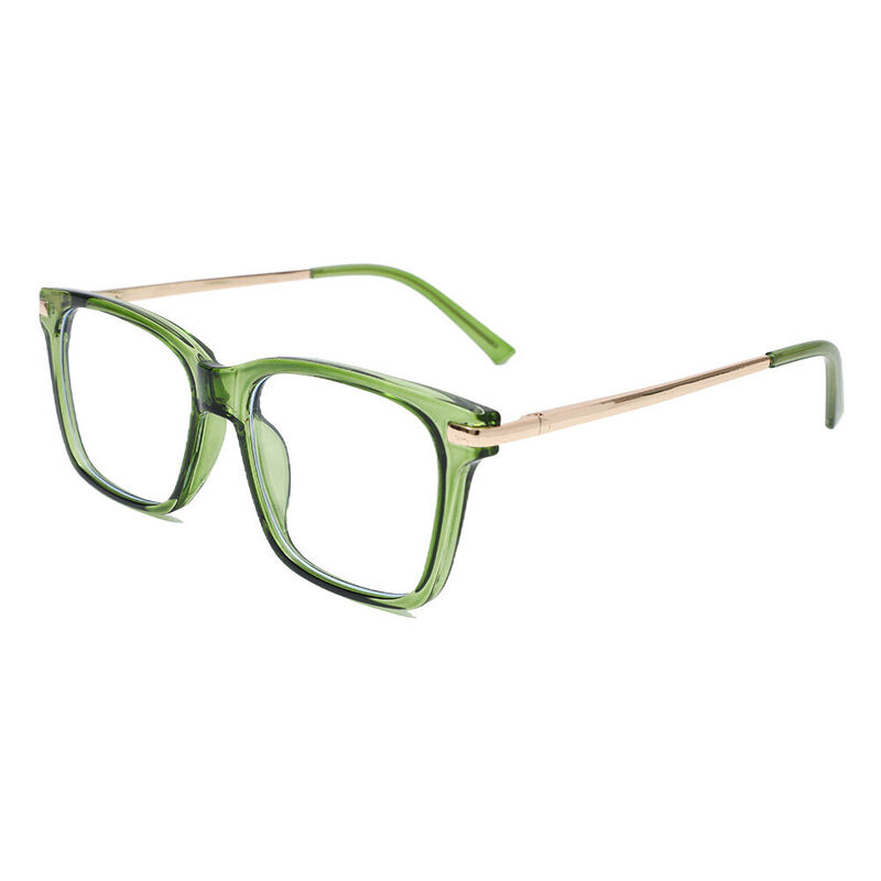 Elijan Square Green Glasses