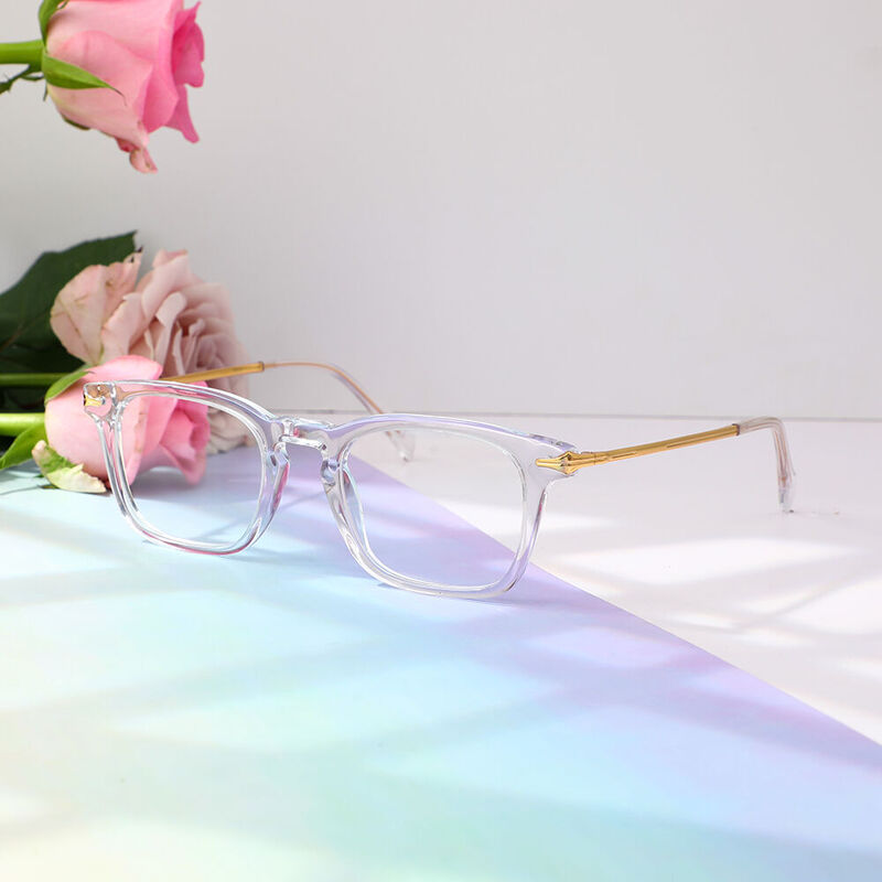 Dorothe Rectangle Clear Glasses