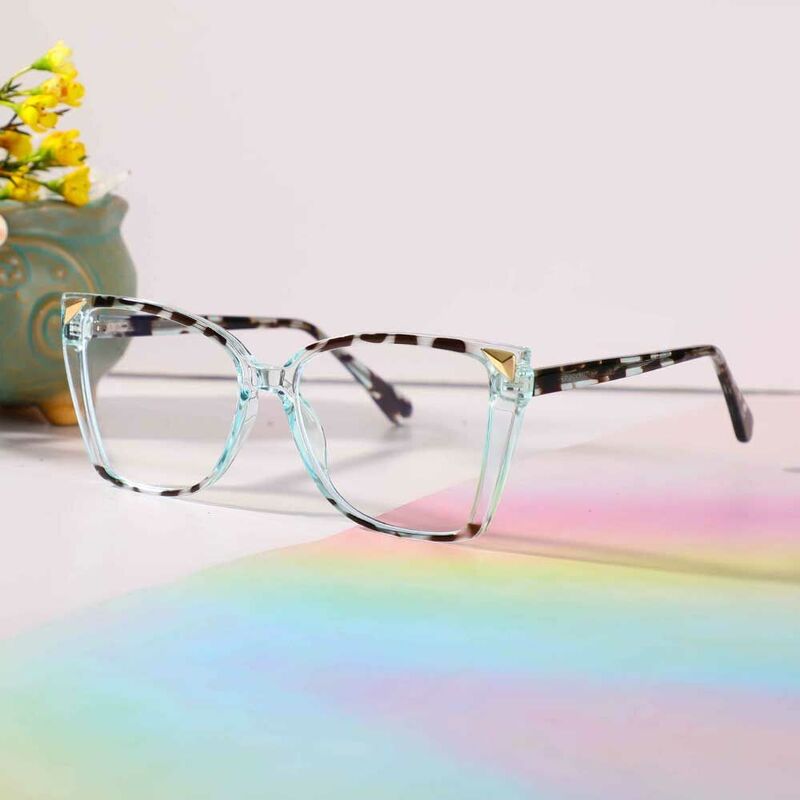 Burke Cat Eye Blaue Brille