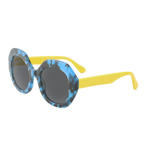 Seahigh Round Blue Sunglasses
