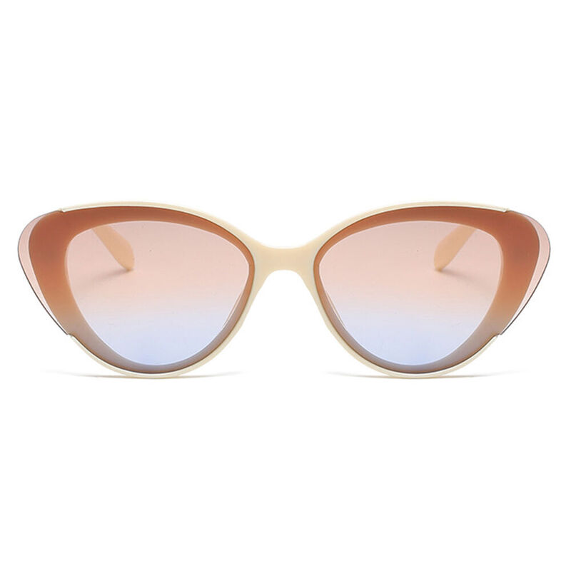 Aria Cat Eye Orange Sunglasses