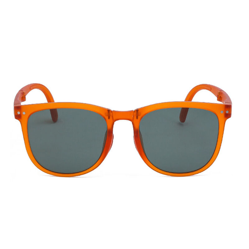 Coriney Quadratische Orange Sonnenbrille