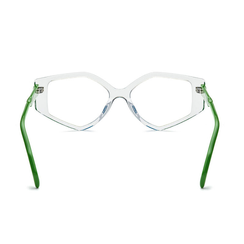 Stoler Geometric Green Glasses