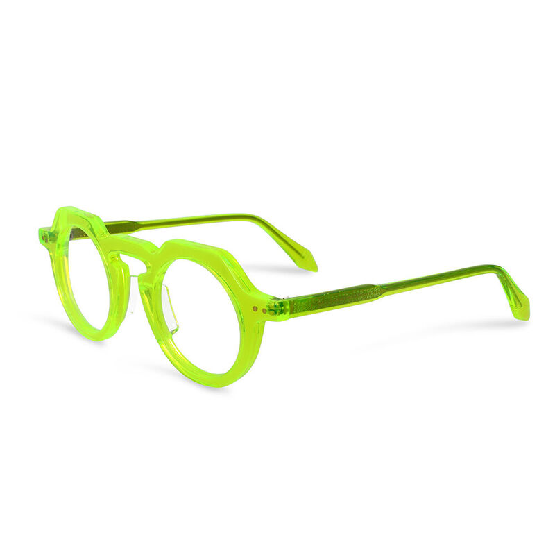 Lopes Round Green Glasses