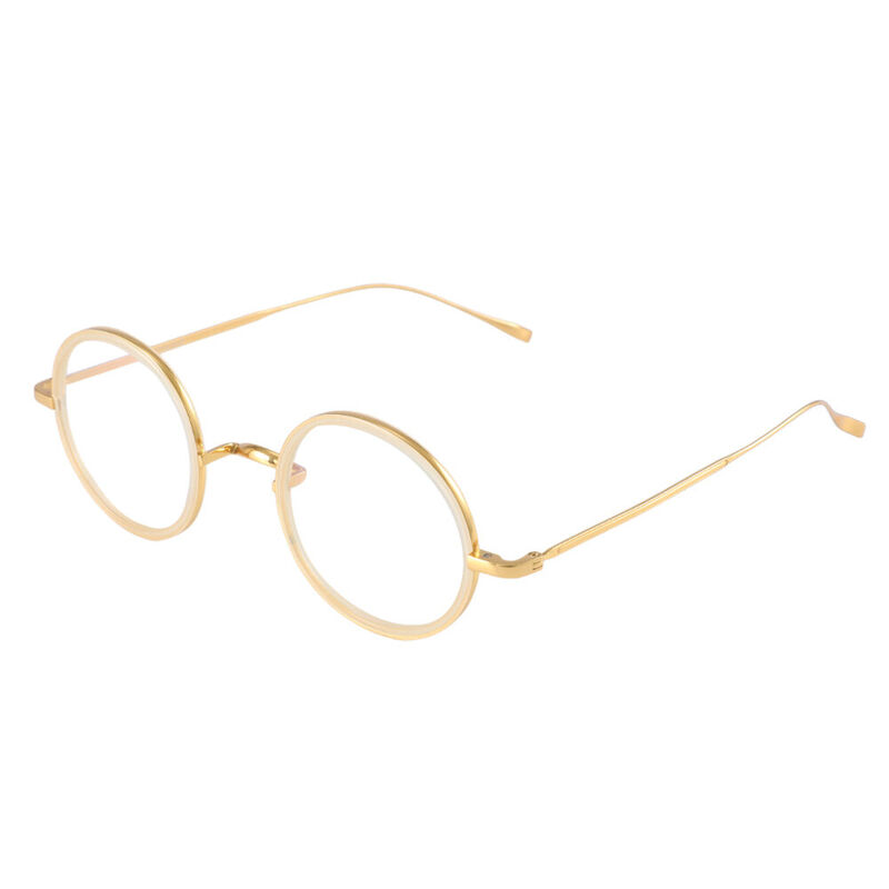 Gail Runde Beige Brille