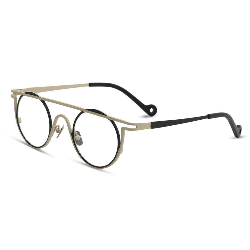 Fraser Round Beige Glasses