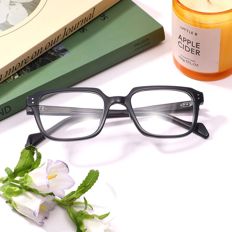 Odelio Square Gray Glasses