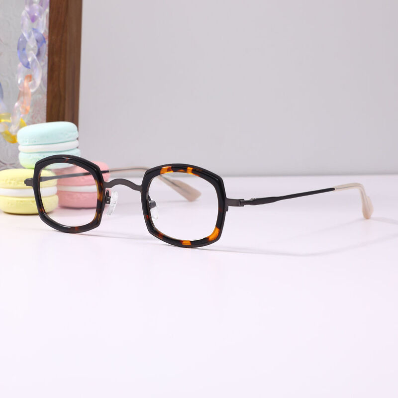 Kititie Geometric Tortoise Glasses