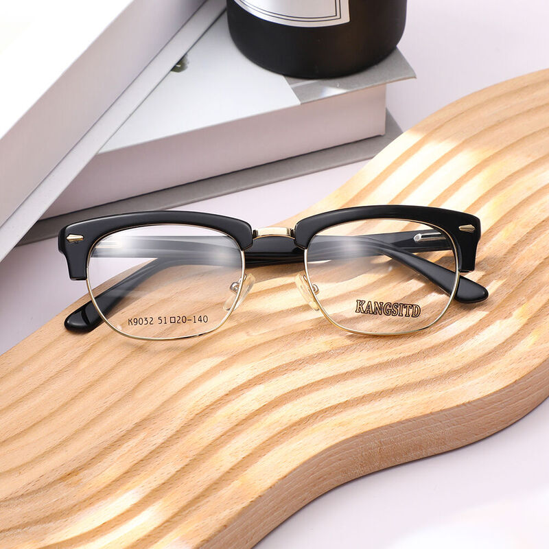 Mami Browline Gold Glasses
