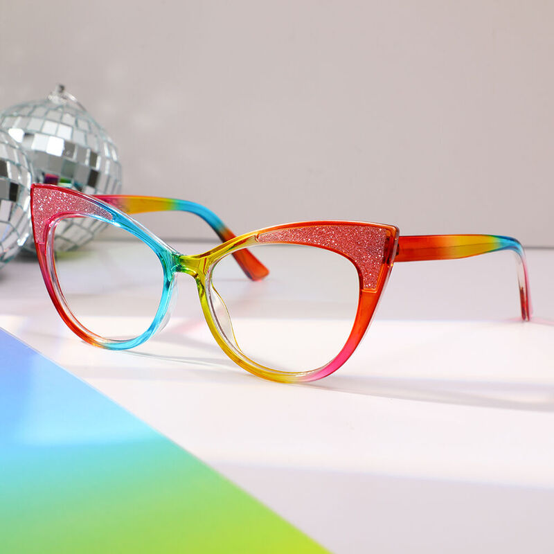 Palme Cat Eye Rainbow Glasses