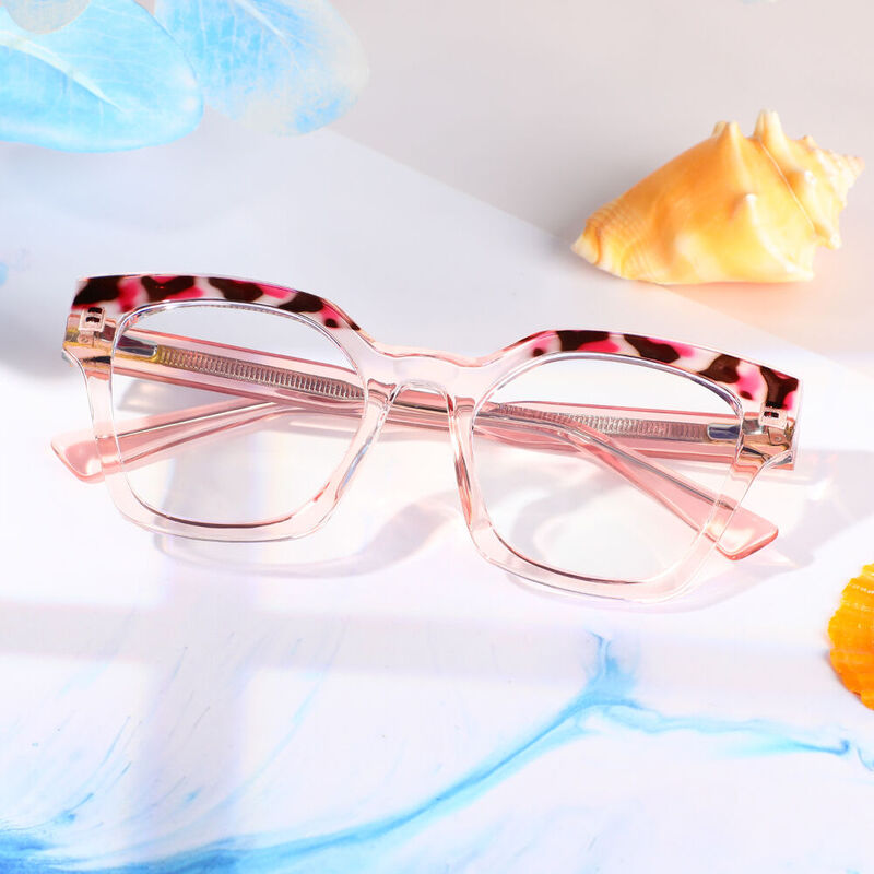 Gustave Cat Eye Purple Glasses