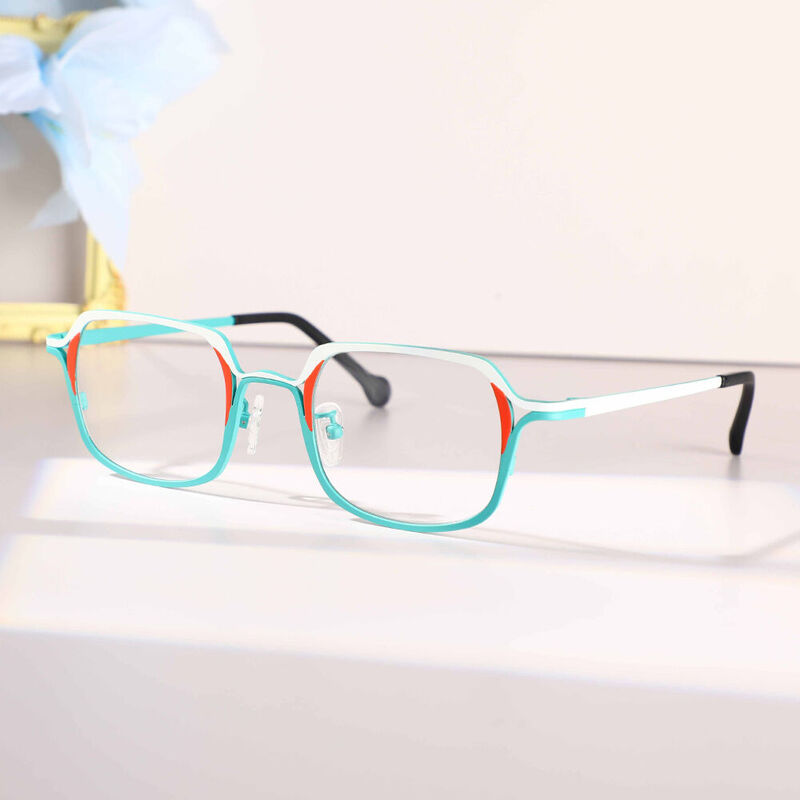 Geordiee Square Green Glasses