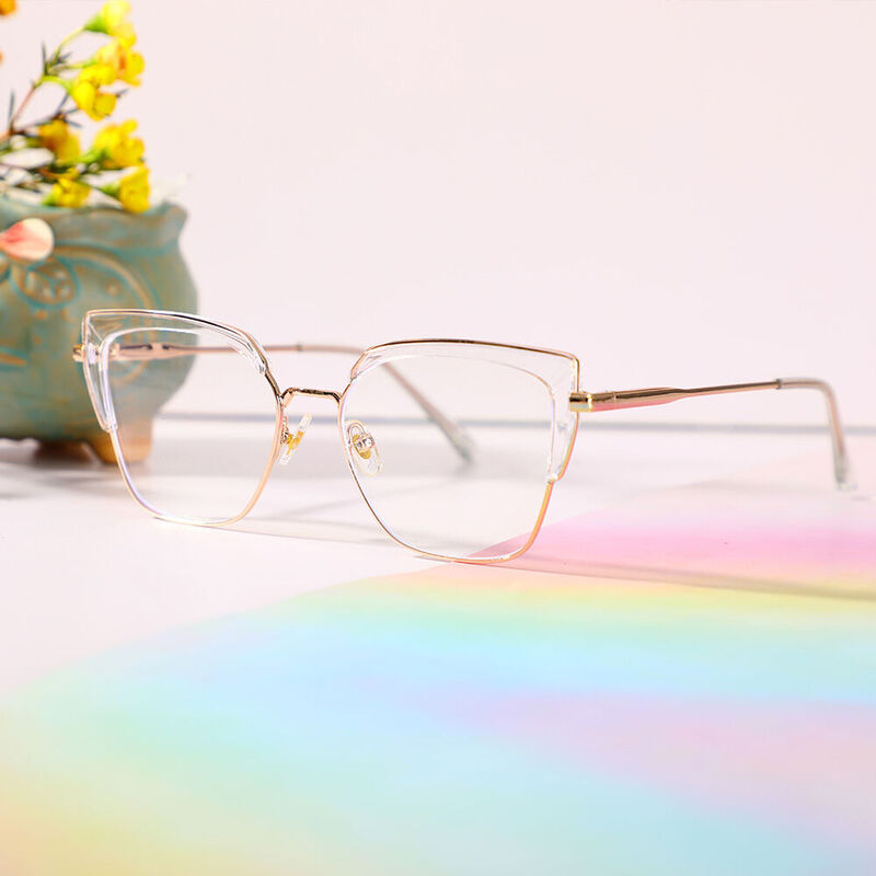 Dupont Cat Eye Clear Glasses