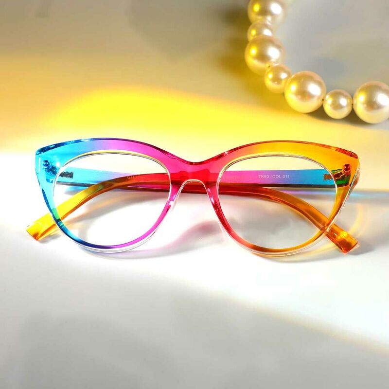 Lunettes de Vue Eleanore Cat Eye Multicolore